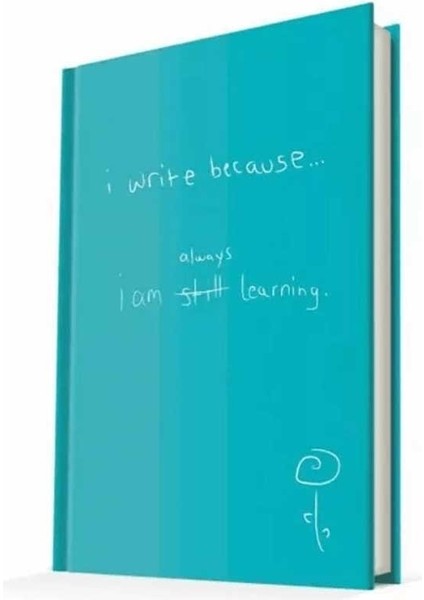 I Write Because I Am Always Learning Çizgili Not Defteri 14X20 cm 64633-3
