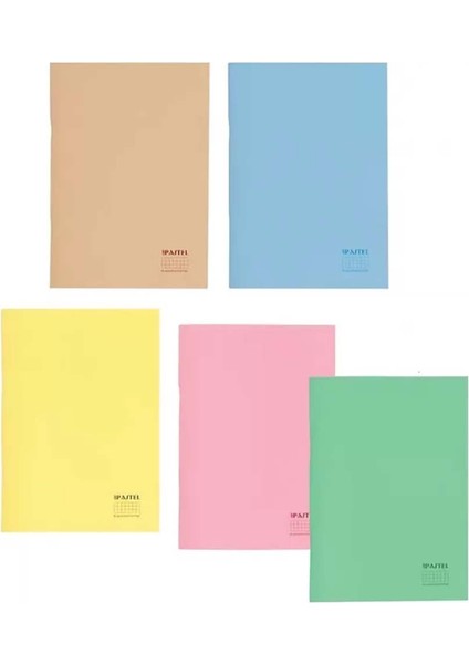 Pastel Light Pp.kapak Dikişli Defter A4 80YP. Çizgili