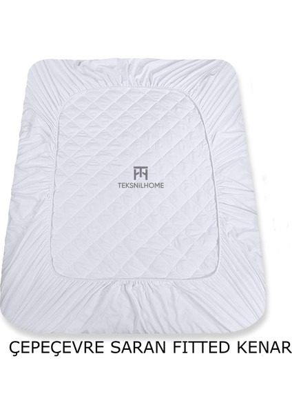 Mikrofiber Kapitone Yatak Koruyucu Alez Çarşaf Fitted 70 x 140