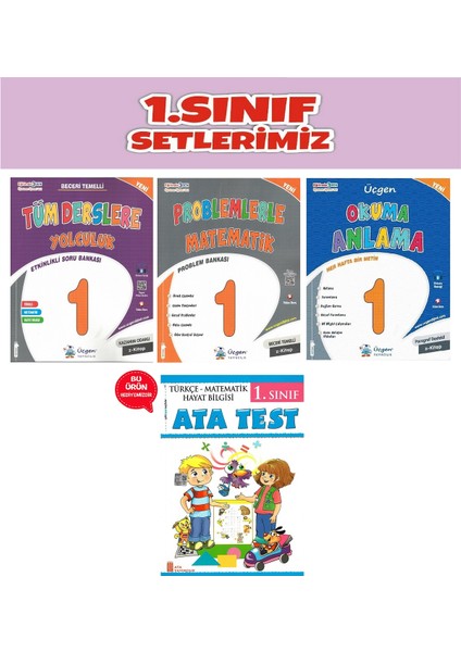 (Sınıf: 1) 2.Dönem Tüm Derslere Yolculuk / Problemlerle Matematik / Okuma Anlama / Test
