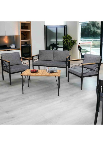 Hayal Bahçe Balkon Takımı, Antrasit, Üçlü indirimleri