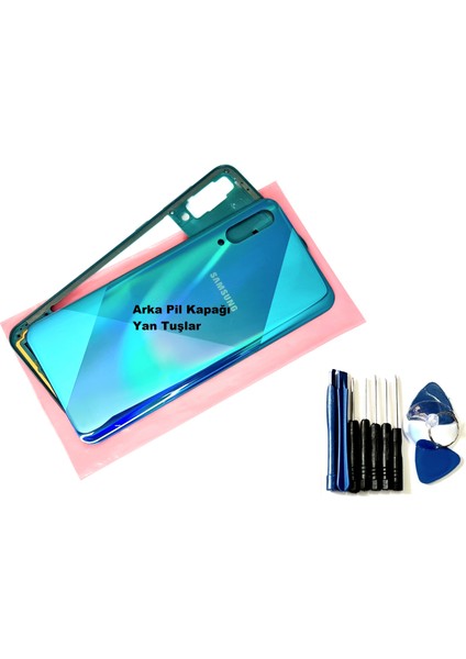 Samsung Galaxy A50S (A507) Full Orj Kasa Arka Pil Batarya Kapağı (Tamir Seti) Yeşil