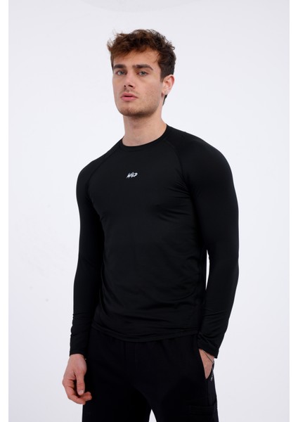 Erkek Pro Compression Uzun Kollu Spor Fitness Body