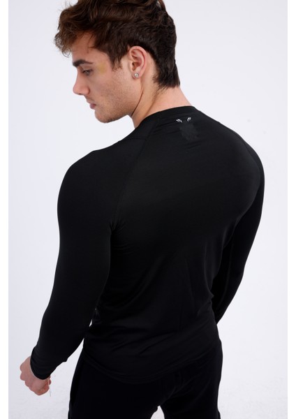 Erkek Pro Compression Uzun Kollu Spor Fitness Body fırsatları