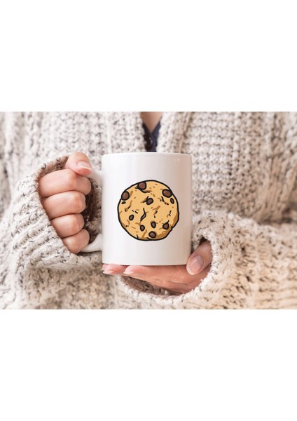 Kurabiye Cookie Baskılı Hediyelik Porselen Kupa Bardak