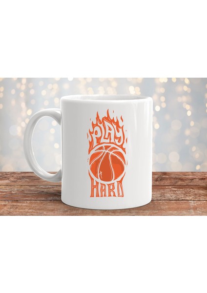 Basketbol Topu Baskılı Hediyelik Porselen Kupa Bardak fiyatları