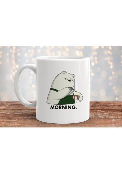 Sevimli Ayı Goodmorning Güanydın Baskılı Hediyelik Porselen Kupa Bardak fiyatları