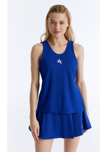 ED7741-05 Camilia Dry-Touch Askılı Kadın Tenis Atleti , Mavi