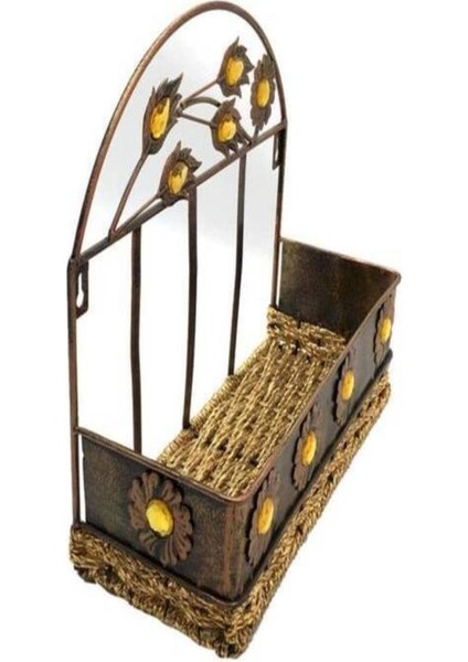 Ev Kapı Önü Gazetelik Piriç Maddeden Yapılmış Raf Ölçüsü 31X10CM Net Yükseklik 27CM