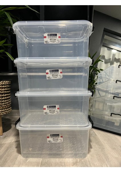 Plastik Kilitli Kapaklı Yatay Saklama ve Erzak Kutusu 30 Litre Plastik Saklama Kabı fiyatları
