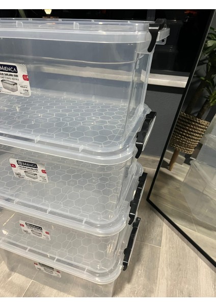 Plastik Kilitli Kapaklı Yatay Saklama ve Erzak Kutusu 30 Litre Plastik Saklama Kabı modelleri
