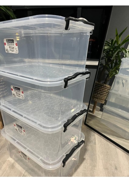 Plastik Kilitli Kapaklı Yatay Saklama ve Erzak Kutusu 30 Litre Plastik Saklama Kabı fırsatları