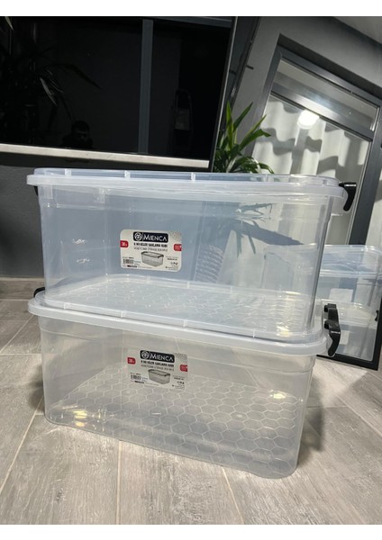 Plastik Kilitli Kapaklı Yatay Saklama ve Erzak Kutusu 30 Litre Plastik Saklama Kabı fiyatları