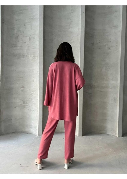 Bürümcük Kumaş 2'li Kimono Takım indirimleri