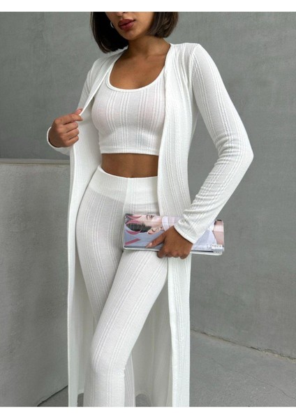 Triko Burgu Kumaş 3'lü Takım modelleri