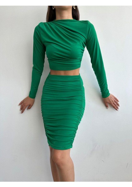Bluz-Etek Büzgülü Sandy Takım modelleri