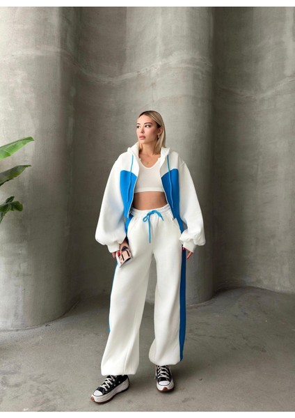 Bol Kesim 3 Iplik Crop Hırka Eşofman Takımı indirimleri