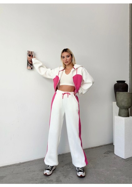 Bol Kesim 3 Iplik Crop Hırka Eşofman Takımı indirimleri