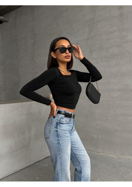 Kare Yaka Uzun Kol Bluz modelleri