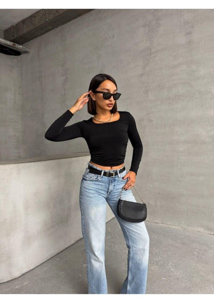 Kare Yaka Uzun Kol Bluz fırsatları