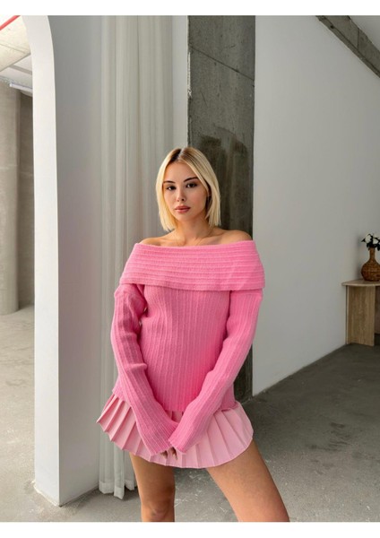 Madonna Yaka Triko Bluz