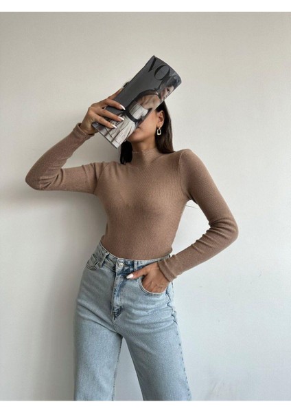 Balıkçı Yaka Uzun Kol Kaşkorse Bluz