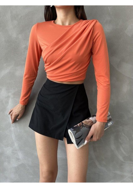 Uzun Kol Crop Bluz fırsatları