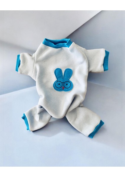 Blue Bunny Kalın Penye Köpek Tulum Pijama fırsatları