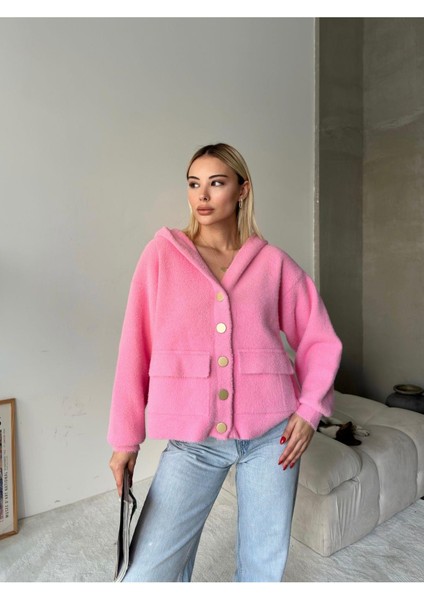 Kadın Kapüşonlu Triko Ceket fiyatları