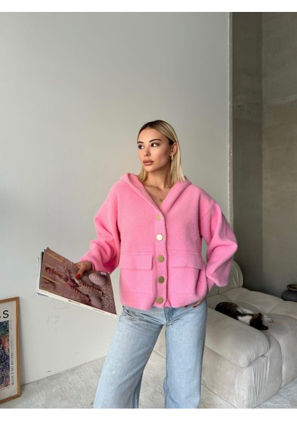 Kadın Kapüşonlu Triko Ceket modelleri