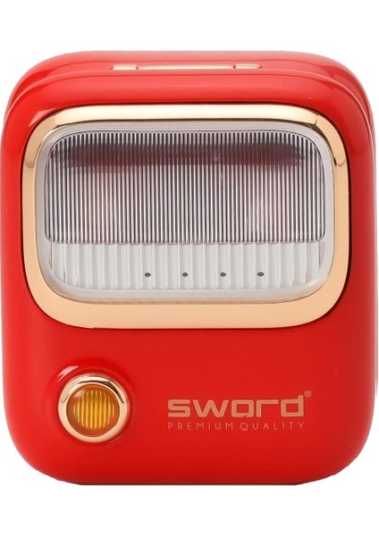 iota SW-RS38 Kırmızı Retro Tasarım Bluetooth Kulaklık
