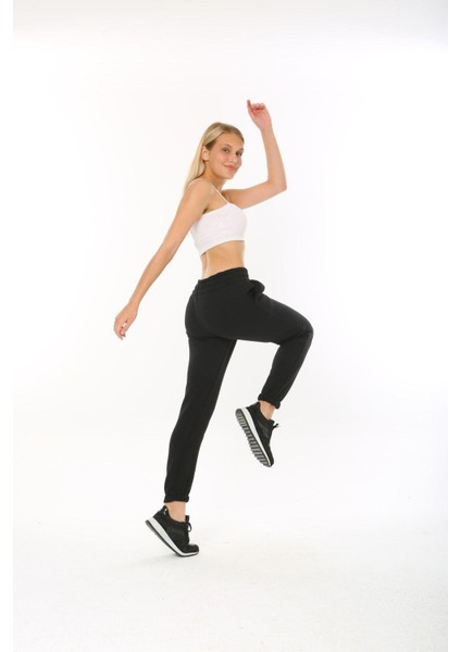 Kadın Kışlık Eşofman Altı Siyah Gri Ikili Paket modelleri