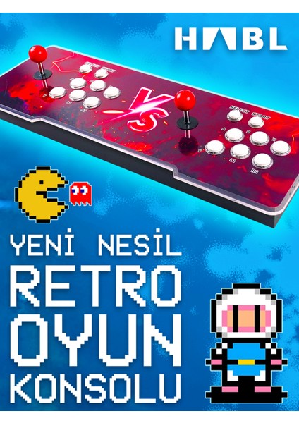 2025 Retro Arcade Oyun Konsolu 50500 Oyunlu Süper Box modelleri