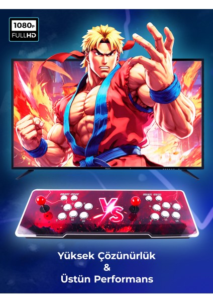 2025 Retro Arcade Oyun Konsolu 50500 Oyunlu Süper Box fırsatları
