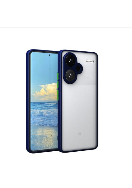 Xiaomi Redmi Note 13 5g Kılıf Renkli Kenarlı Kamera Korumalı Buzlu Hux Kapak