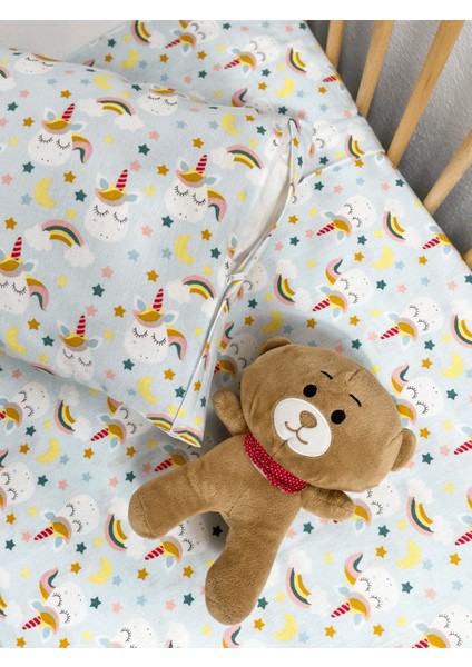 Nevresim Takımı Unicorn Temalı, Fermuarlı, %100 Pamuk ,flanel, Pazen, 100X150 Bebek Nevresim Takımı fiyatları