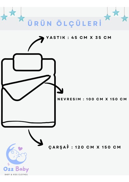 Nevresim Takımı Unicorn Temalı, Fermuarlı, %100 Pamuk ,flanel, Pazen, 100X150 Bebek Nevresim Takımı modelleri