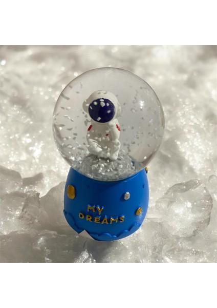 Astronot Figürlü Mini Kar Küresi