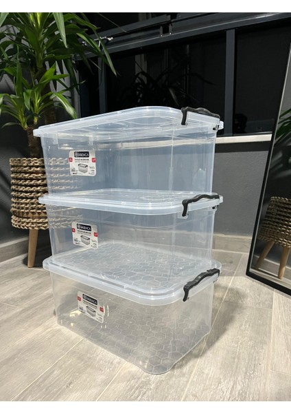 Plastik Kilitli Kapaklı Yatay Saklama ve Erzak Kabı 20 Litre Plastik Saklama Kabı fiyatları