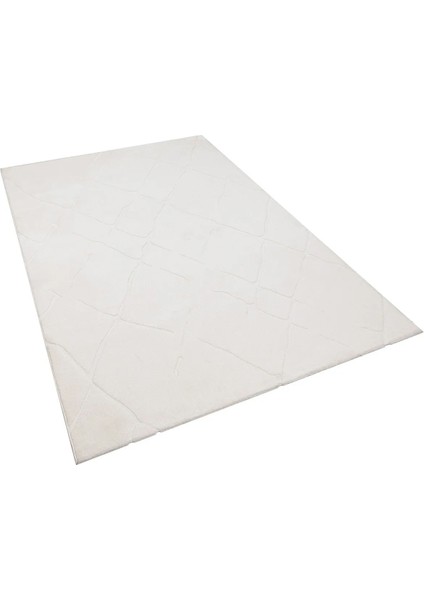 Verona VR02 Krem Dokuma Halı Yumuşak Dokulu Puffy Halı Ultra Konfor