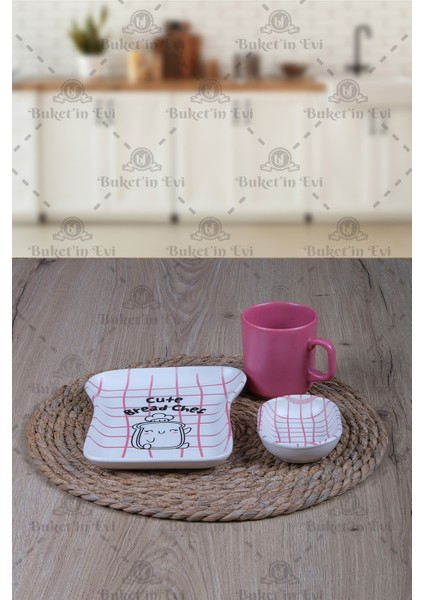 4 Parça Sevimli Çocuk Tost & Mama Takımı fiyatları