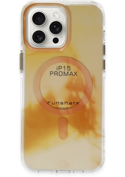 iPhone 15 Pro Max Phantom Magsafe Kapak - Gold 11