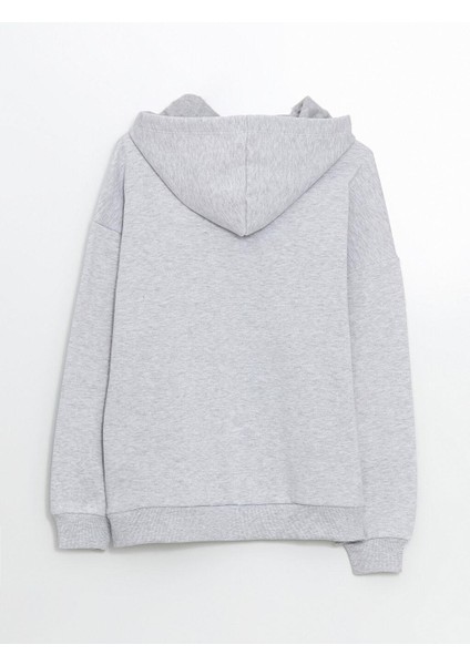 Xsıde Ayı Teddy Baskılı Oversize Kadın Kalın Hoodie modelleri