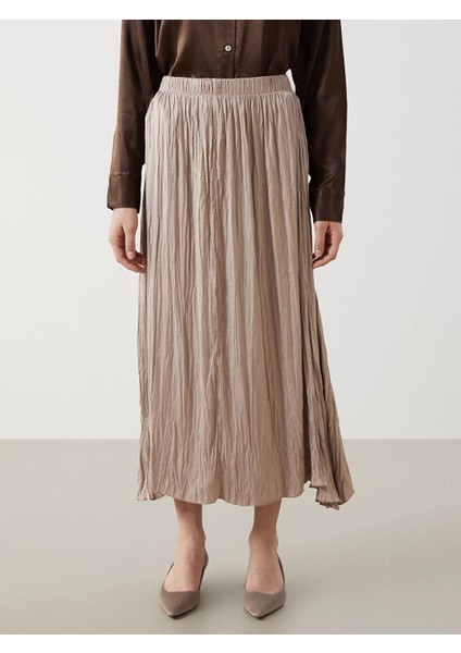 Lcw Modest Beli Lastikli Saten Kadın Etek fiyatları