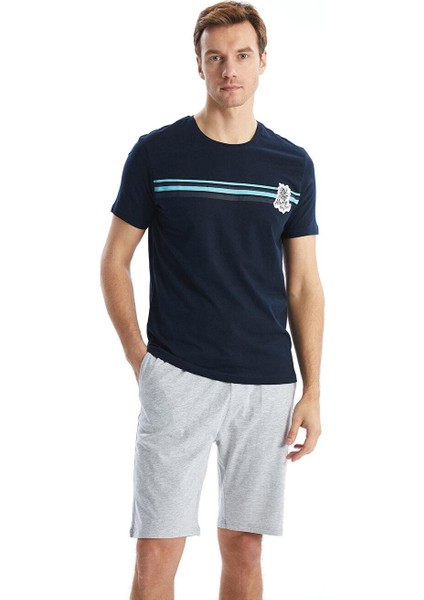 Lc Waıkıkı Standart Kalıp Erkek Şortlu Pijama Takımı