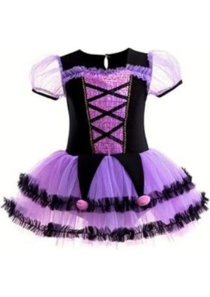 Kuromi Kostümü Kare Yaka, Cadı Kostümü - Balo Kostümü - Cadılar Bayramı Kostüm Kuromi Cosplay modelleri