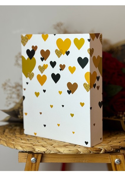 Fotoğraf Albümü 10x15cm 200 Fotoğraf Kapasiteli Renkli Love You Desenli Anı Albümü