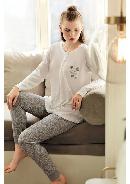 Artış 11301 Kadın Sabahlıklı Pijama Takımı