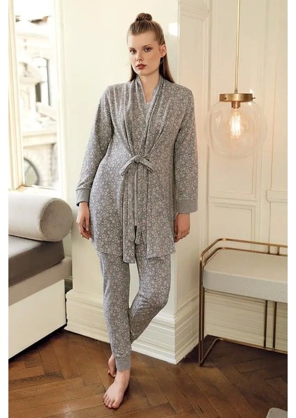 Artış 11301 Kadın Sabahlıklı Pijama Takımı