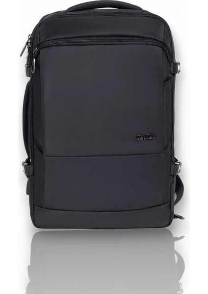 Sırt Çantası Laptop Bölmeli 15.6 Inç Tam Körüklü USB Siyah fiyatları